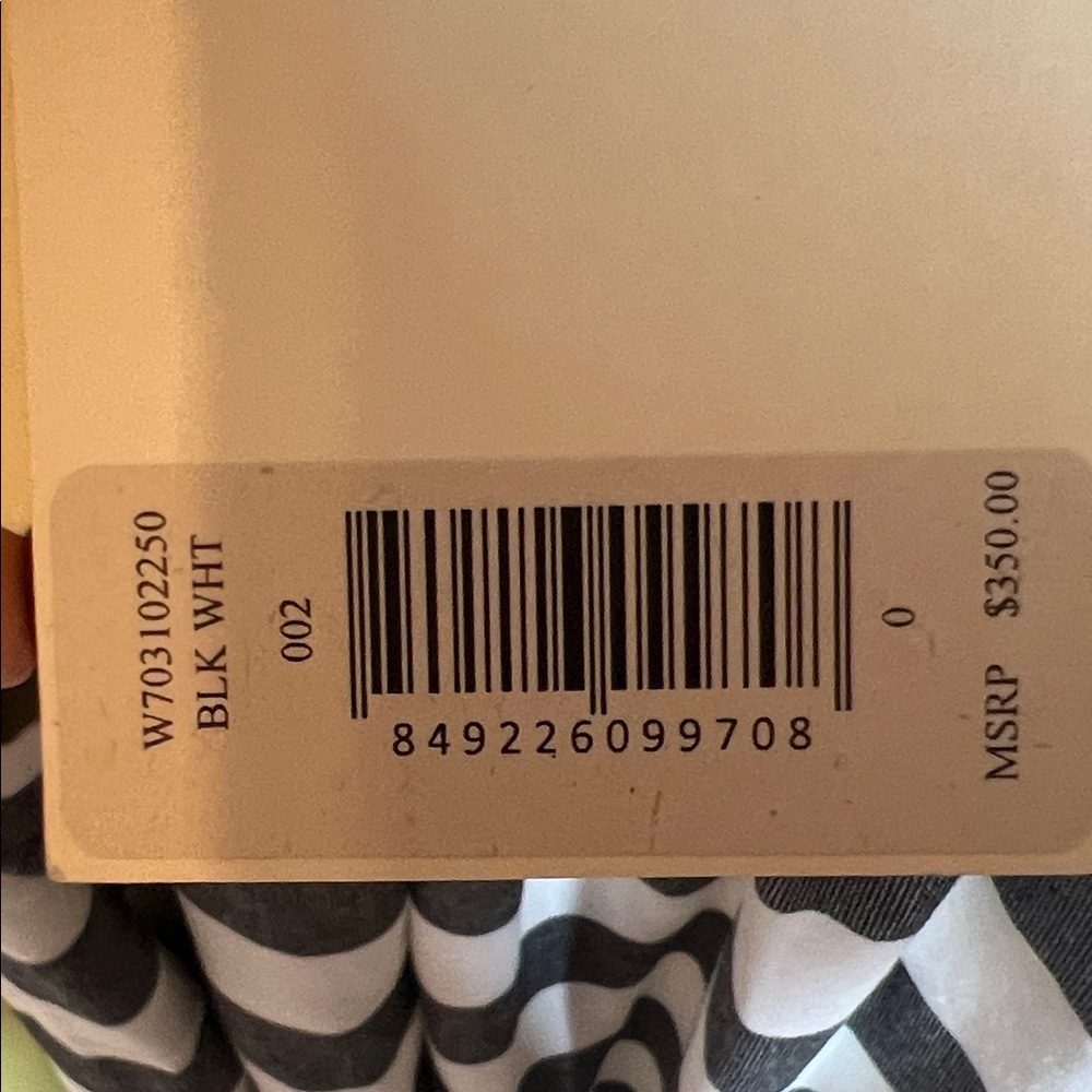 RARE Mara Hoffman Striped Gray and White Cutout Midi Dress NWT - Picture 15 of 15